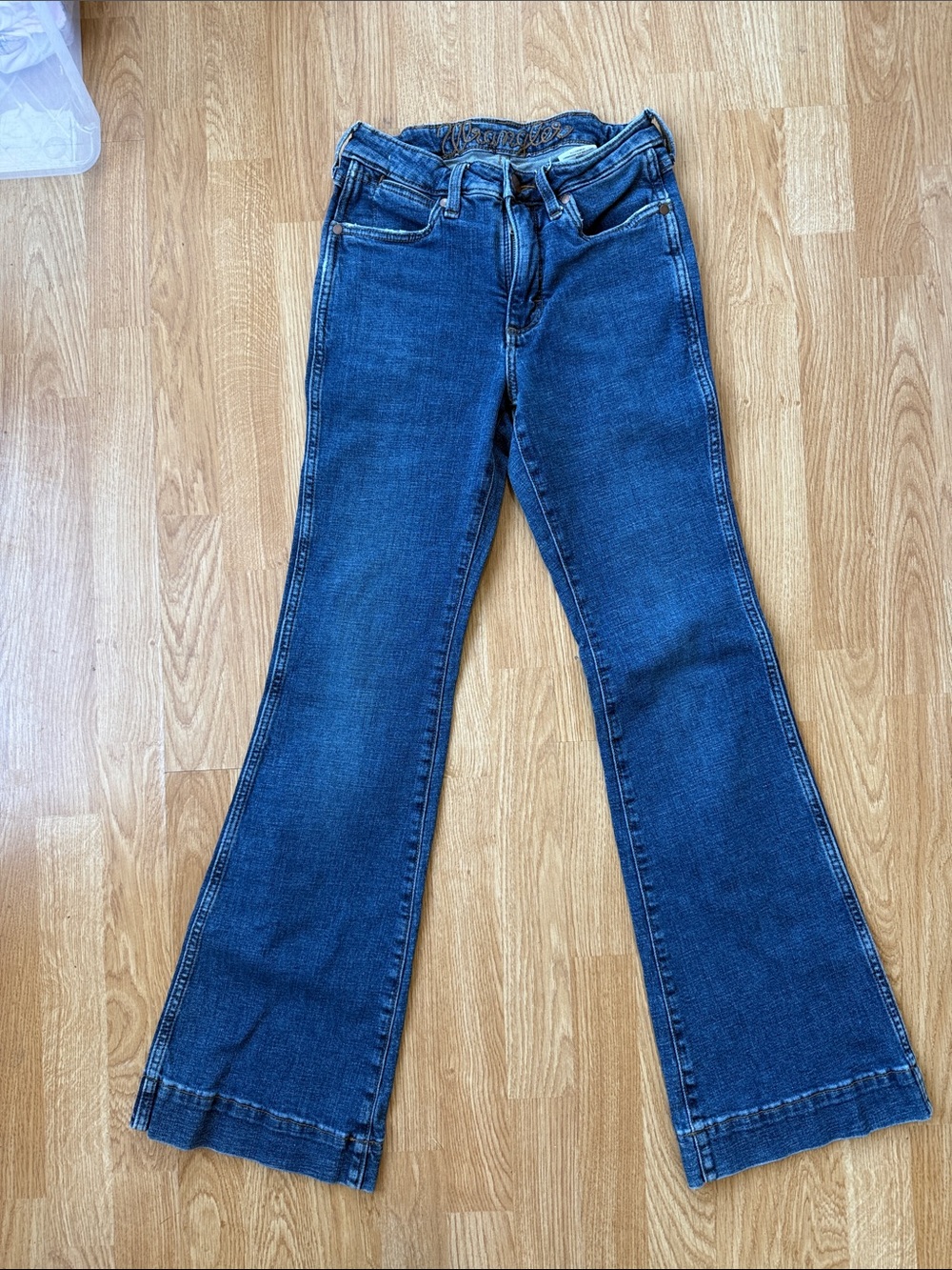 Women’s Blue Flared Wrangler Jeans